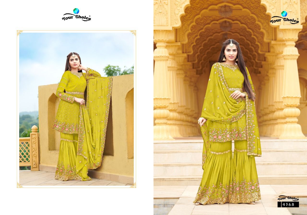 Your Choice Zaraa 12 New Wedding Wear Georgette Latest Designer Salwar Suits